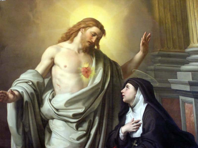 Sainte Marguerite-Marie Alacoque, messagère du Sacré Coeur de Jésus