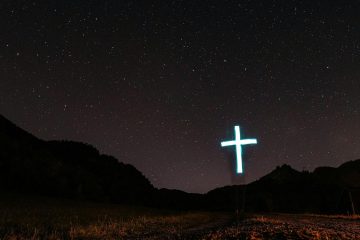 lighted cross decor